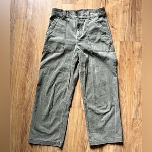 Eddie Bauer Green Cropped Jean Trousers